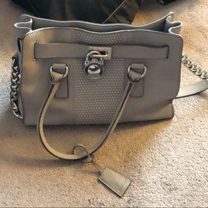 Metal detail purse